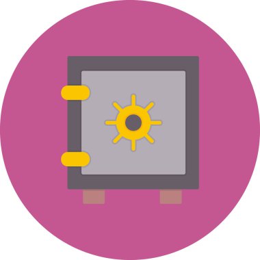 güvenli vektör glif simgesi