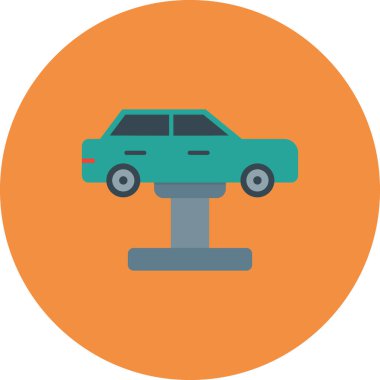 Araba servisi simgesinin vektör illüstrasyonu