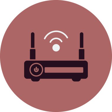  Wi-fi yönlendirici vektör illüstrasyonu