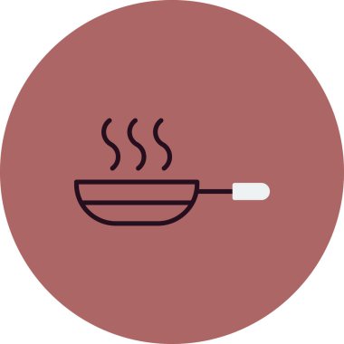 Kızarma. Web simgesi vektör illüstrasyonu