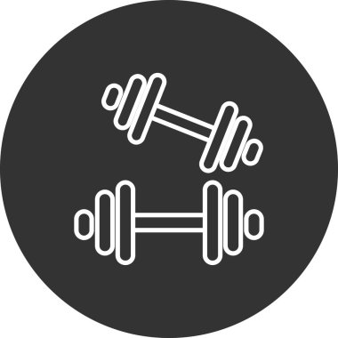 Dambıl simgesinin vektör illüstrasyonu