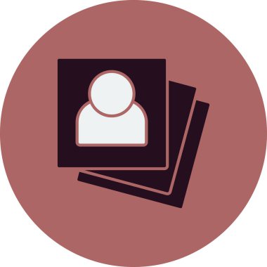 Fotoğraf simgesinin vektör illüstrasyonu