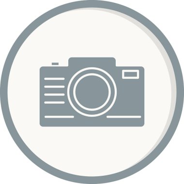 Fotoğraf makinesi simgesinin vektör illüstrasyonu