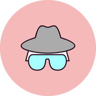 gözlük ikonu vektör illüstrasyonu