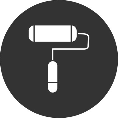 boya silindirli ikon vektörü, paten boyası, illüstrasyon