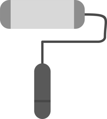 boya silindirli ikon vektörü, paten boyası, illüstrasyon