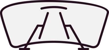 Windscreen 'in vektör çizimi 