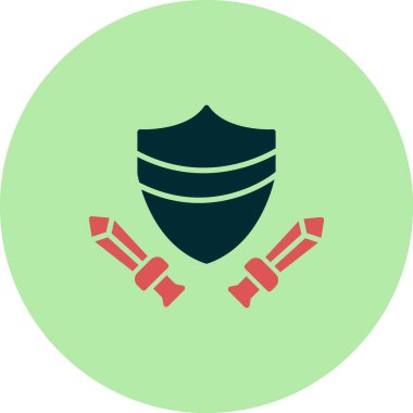 kalkan ağ simgesi basit illüstrasyon