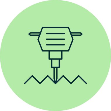 Balyoz. Web simgesi vektör illüstrasyonu