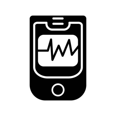 Oksimetre simgesinin vektör illüstrasyonu