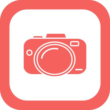 kamera simgesi vektör illüstrasyonu