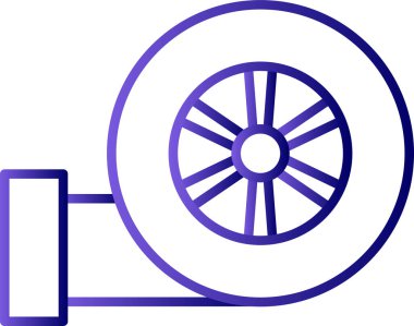 Turbo web simgesi basit illüstrasyon