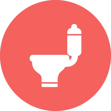 Tuvalet, web simgesi basit illüstrasyon