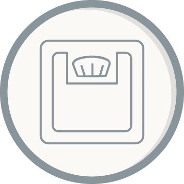 ağırlık ölçeği simgesi, vektör illüstrasyonu