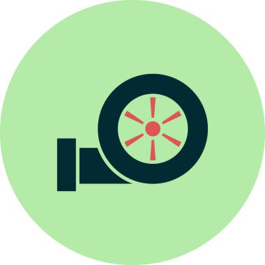 Turbo web simgesi basit illüstrasyon