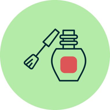 Tırnak cilası. Basit resimleme