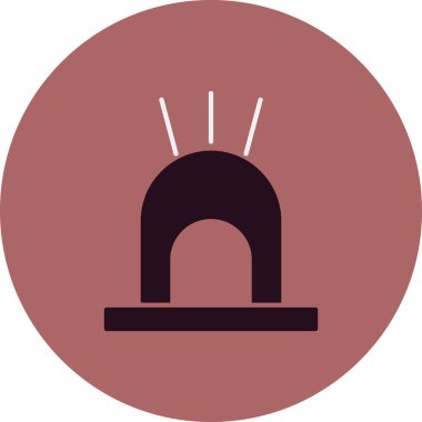 Vektör illüstrasyonu, siren simgesi