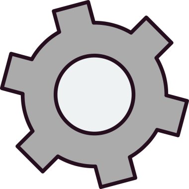 Çarklı. Web simgesi vektör illüstrasyonu ayarlanıyor