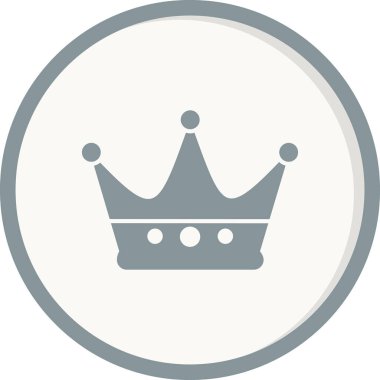 taç simgesi vektör illüstrasyonu