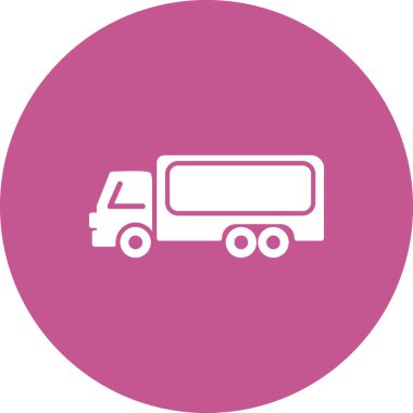 Kamyon. Web simgesi basit tasarım 