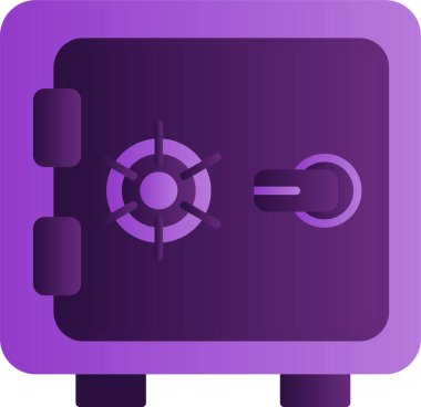 Güvenli kutu simgesinin vektör çizimi