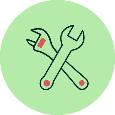 Çapraz anahtarlar. Web simgesi basit tasarım