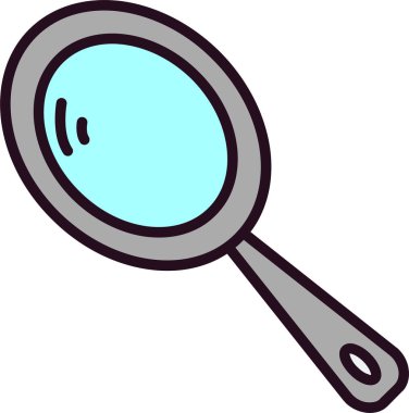 Web tasarımı için el aynası simgesi