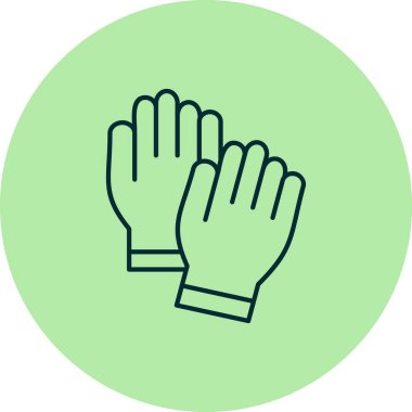 Eldiven simgesinin vektör çizimi