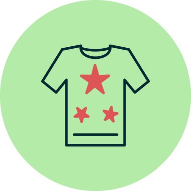 t-shirt simgesi, vektör illüstrasyonu