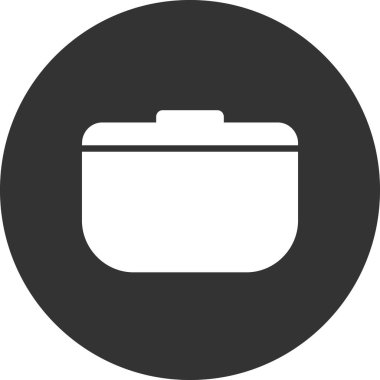 Tencere simgesinin vektör illüstrasyonu