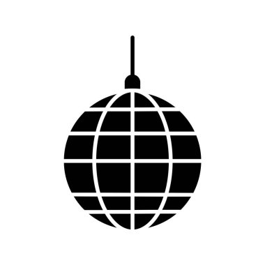 disko topu simgesi vektör illüstrasyon tasarımı