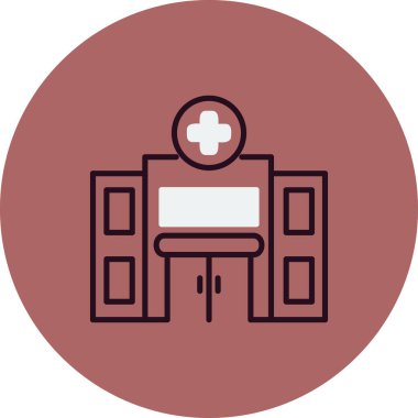 Hastane Simgesi Vektör İllüstrasyonu