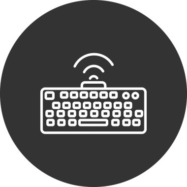 Klavye simgesi vektör illüstrasyonu