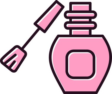 Tırnak cilası. Basit resimleme