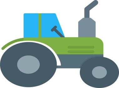 Traktör simgesi, vektör illüstrasyonu 