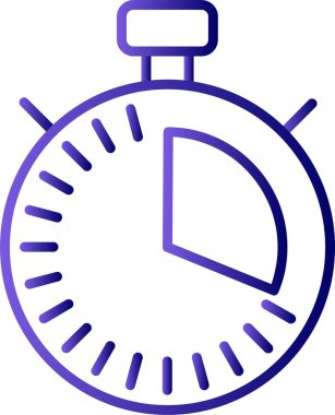 Kronometre Web simgesi basit illüstrasyon 