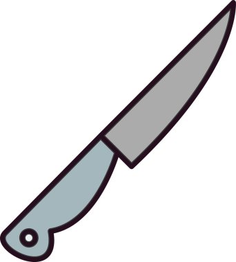 Bıçak. Web simgesi basit illüstrasyon 