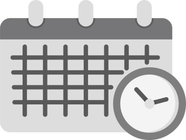 Takvim simgesinin vektör illüstrasyonu 