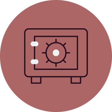 Güvenli kutucuk vektör illüstrasyonu