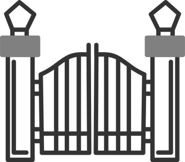 Kapı simge vektör çizim 