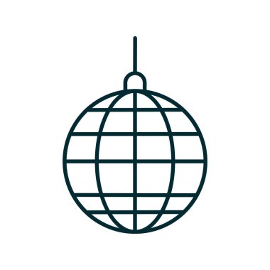 disko topu simgesi vektör illüstrasyon tasarımı