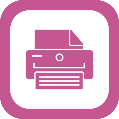 Yazıcı. Basit ağ simgesi