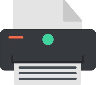 Yazıcı. Basit ağ simgesi