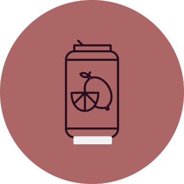 Soda simge vektör çizim