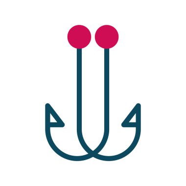 Kanca simgesinin vektör illüstrasyonu