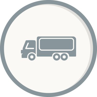 Kamyon. Web simgesi basit tasarım 