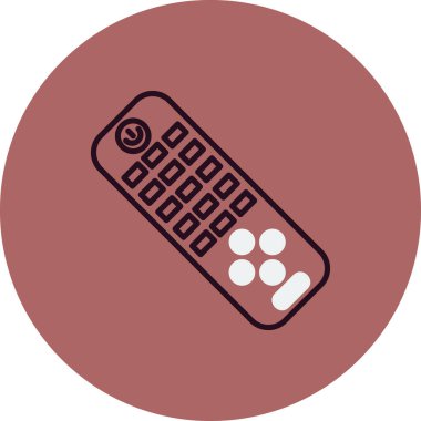 Uzaktan Denetim simgesi, vektör illüstrasyonu 