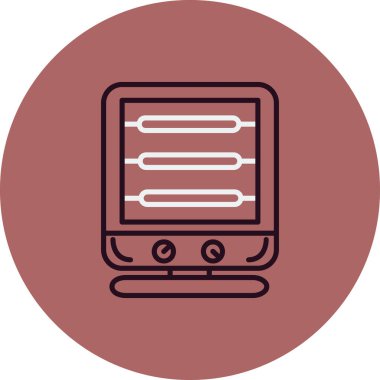 Isıtıcının vektör çizimi