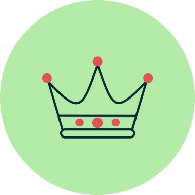 taç simgesi vektör illüstrasyonu