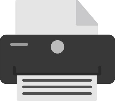 Yazıcı. Basit ağ simgesi